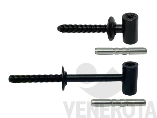 Immagine big Immagine di Cardine filettato a muro in acciaio con perno a ...