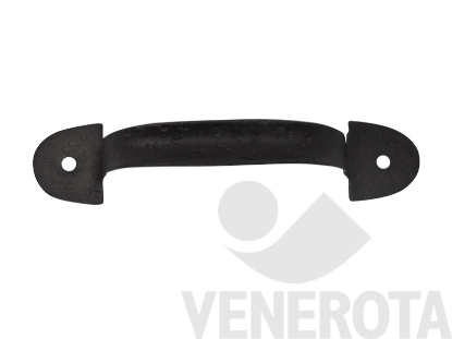 Immagine di Maniglietta ad arco battuta nero goffrato GB Bonacina