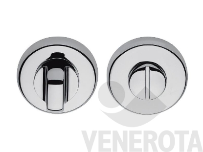 Immagine di Coppia bocchette tonde CD69 BZG G per porte WC con not...
