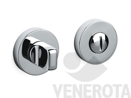 Immagine big Immagine di Coppia bocchette tonde Verona V per porte WC con...