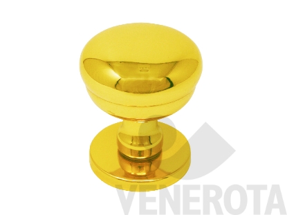 Immagine di Pomolo singolo fisso Milena con rosetta tonda - diamet...