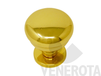 Immagine di Pomolo singolo fisso Milena con rosetta tonda - diamet...