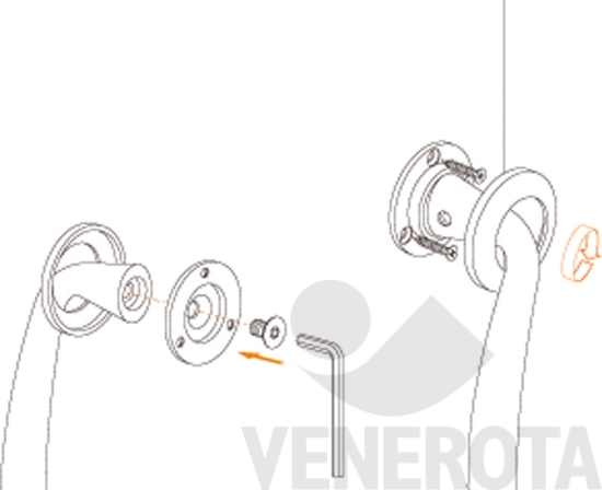 Immagine big Immagine di Kit di fissaggio singolo non passante ROS per po...