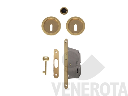 Immagine di Kit tondo a gancio per porta scorrevole patent bordo t...