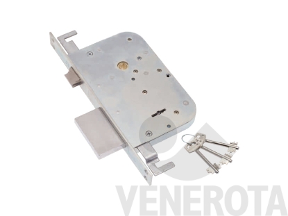 Immagine di Serratura a doppia mappa bordo quadro - frontale 25 mm