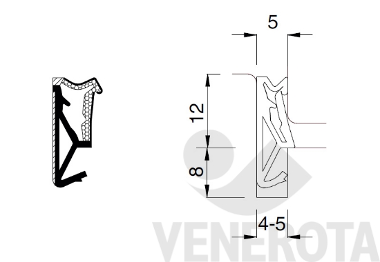 Immagine big Immagine di Guarnizione schiumata SP125 Deventer