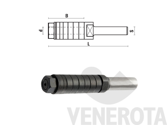 Immagine big Immagine di Alberello porta frese art. A117 gambo 6 mm Klein