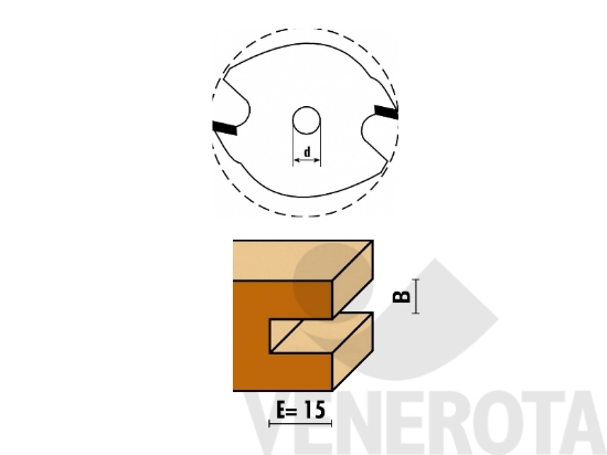Immagine big Immagine di Fresa HW per piccoli incastri art. A118 Klein