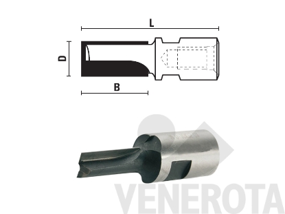 Immagine di Punta per elettrofresatrici art. F101 attacco M12 Klein