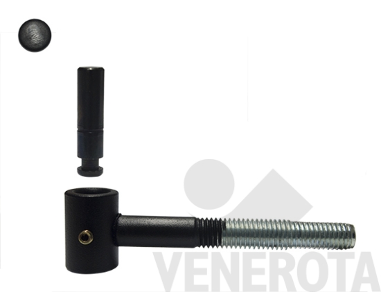 Immagine big Immagine di Cardine filettato a muro con perno a sfilare e b...