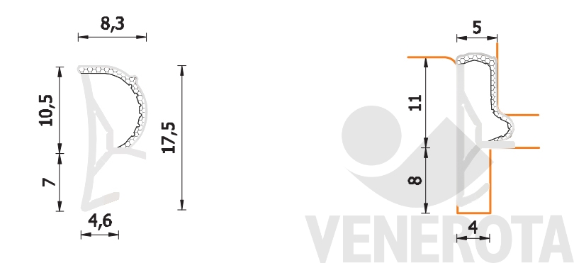 immagine 2 di Immagine di Guarnizione A 250 ESP BOB Roverplastik