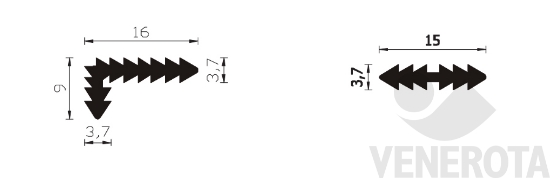 Immagine big Immagine di Guarnizione per coprifili Roverplastik