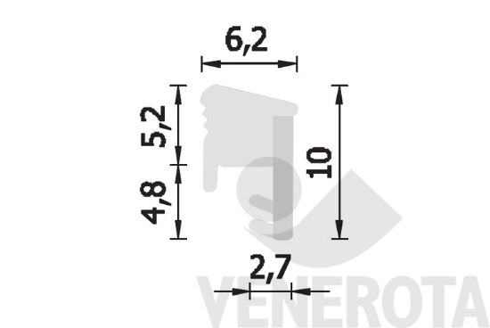 Immagine big Immagine di Guarnizione fermavetro A 944 AC BOB ROV Roverpla...