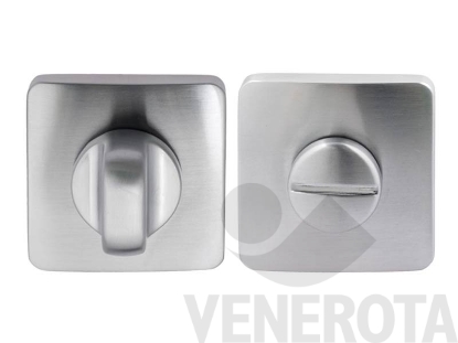 Immagine di Coppia bocchette quadre PT19 BZG per porte WC con nott...