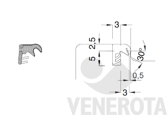 Immagine big Immagine di Guarnizione schiumata SP33b Deventer
