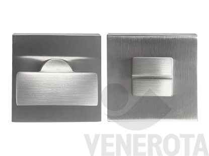 Immagine di Coppia bocchette quadre FF29 BZG per porte WC con nott...