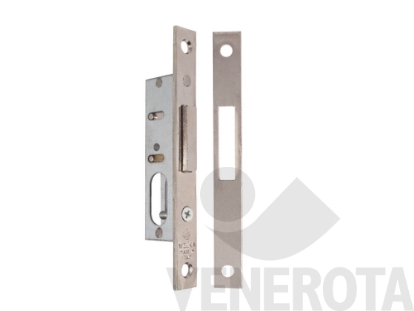 Immagine di Serratura a cilindro ovale bordo quadro con catenaccio...