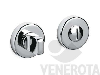 Immagine di Coppia bocchette tonde Verona R per porte WC con chiav...