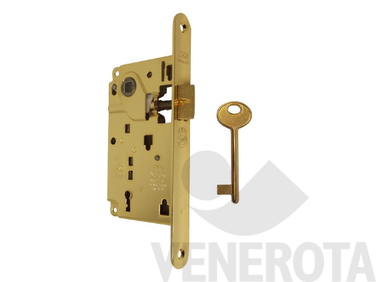 Immagine big Immagine di Serratura patent Centro solo scrocco bordo tondo...