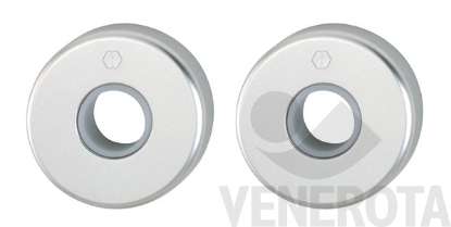 Immagine di Coppia rosette tonde 42K senza molla - diametro 52 mm ...
