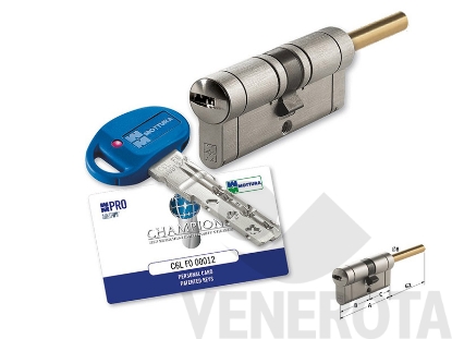 Immagine di Cilindro di sicurezza Champions PRO CP4P - codolo 62 m...