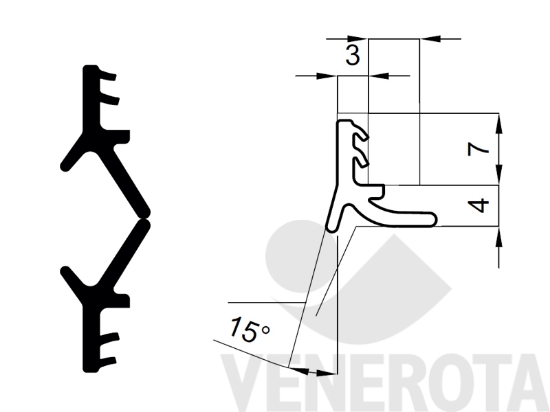 Immagine big Immagine di Guarnizione per alzante scorrevole S3223 Maico