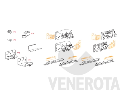 Immagine di Kit 2 ante biammortizzato Comfort K1052 Ternoscorrevoli