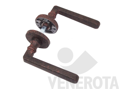 Immagine di Maniglia Serie Old con rosetta tonda Moco Design