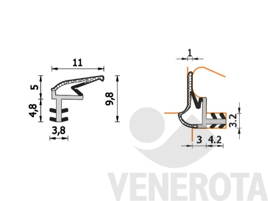 Immagine big Immagine di Guarnizione A 261 ESP BOB Roverplastik