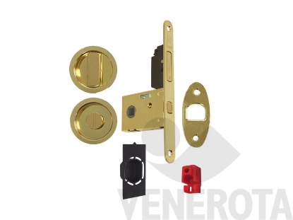 Immagine di Kit tondo a gancio per porta scorrevole bordo tondo co...