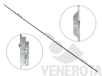 Immagine di Serratura multipunto comando cilindro modulare - front...