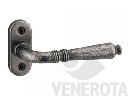 Immagine di Maniglia Ginevra con rosetta stretta senza bocchetta R...