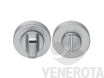 Immagine di Coppia bocchette tonde CD49 BZG G per porte WC con not...