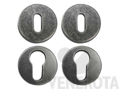 Immagine di Coppia di bocchette tonde per maniglia Ginevra - diame...