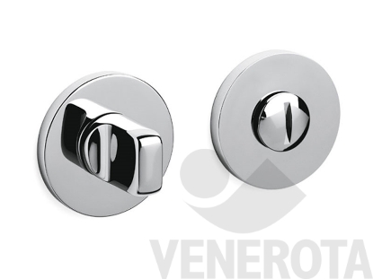 Immagine di Coppia bocchette tonde basse Verona V per porte WC con...