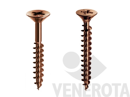 Immagine di Viti Testa Svasata Piana (TSP) bronzate