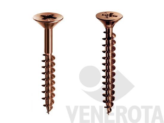 Immagine big Immagine di Viti Testa Svasata Piana (TSP) bronzate