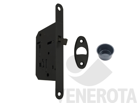 Immagine big Immagine di SERRATURA SCIVOLA TRE BAGNO F=16 E=50 Q.8 NERO O...