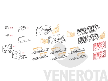 Immagine di Kit 3 ante biammortizzato Comfort K1052 Ternoscorrevoli