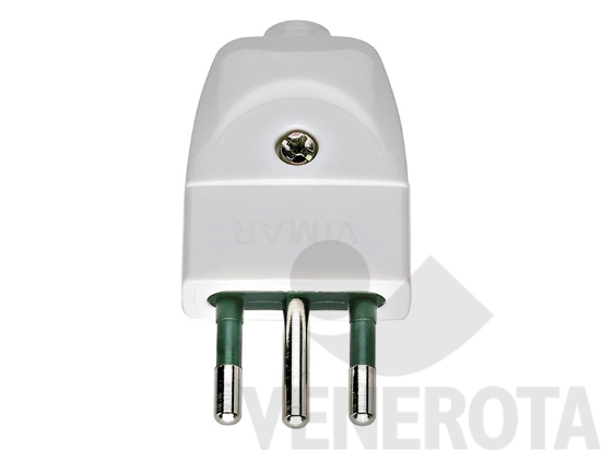 Immagine big Immagine di Spina civile per mobili 2P+T 10A  S11 assiale Vi...