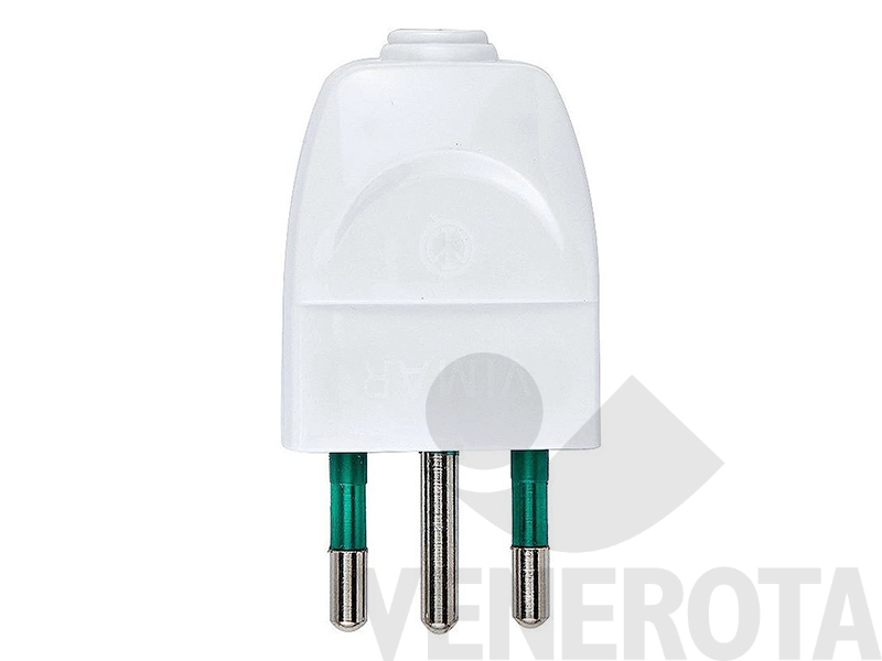 immagine 2 di Immagine di Spina civile per mobili 2P+T 10A  S11 assiale Vi...