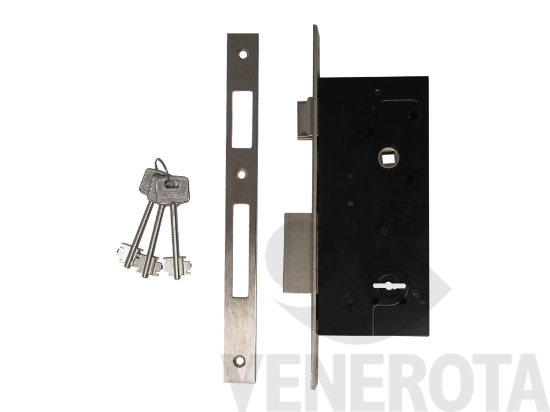 Immagine big Immagine di Serratura a doppia mappa bordo quadro - frontale...