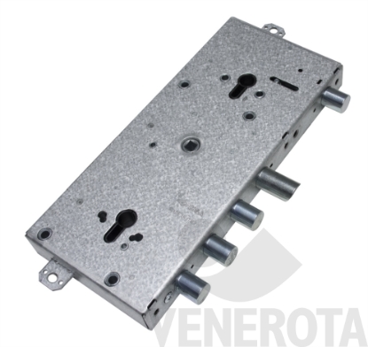 Immagine di Serratura triplice ad applicare a doppio cilindro reve...