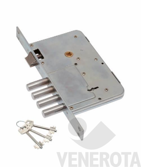 Immagine big Immagine di Serratura a doppia mappa bordo quadro - frontale...