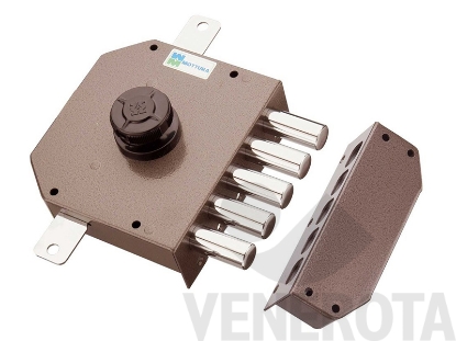 Immagine di Serratura triplice ad applicare a pompa con pomolo int...