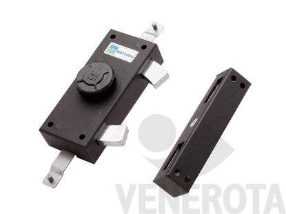 Immagine di Serratura triplice a tenaglia con pomolo interno Serie...