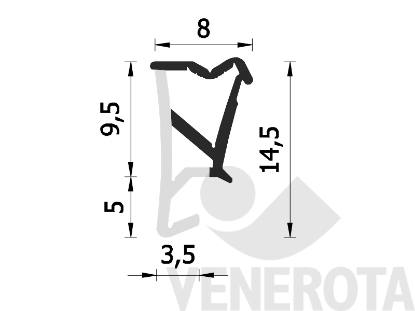 Immagine di Guarnizione A 196 AC BOB Roverplastik
