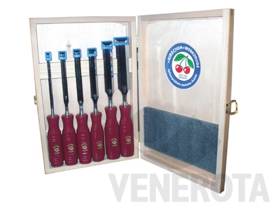 Immagine big Immagine di Serie 6 scalpelli per legno manico plastica con ...