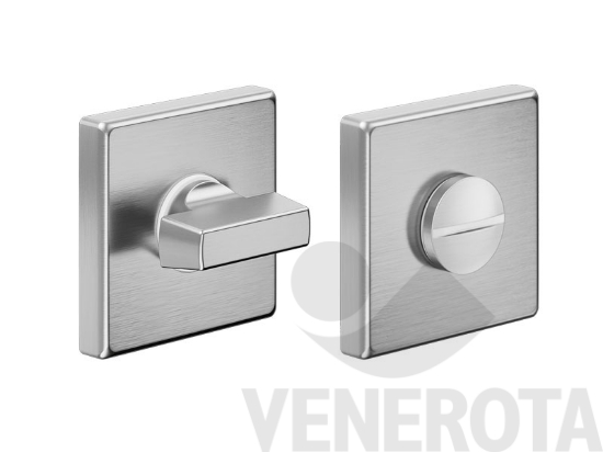 Immagine big Immagine di Coppia bocchette quadre Joy per porte WC con not...