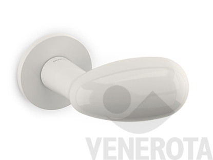 Immagine di Coppia pomoli spostati Uovo con rosetta tonda bassa Ol...